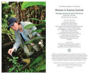 Poster Announcing Women in Science Summit (Courstey of CAS)